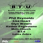 Brixton Trance Underworld at Club 414, Brixton, London, SW9 8LF