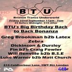 Brixton Trance Underworld at Club 414, Brixton, London, SW9 8LF