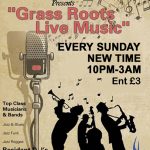 Grass Roots Live Music Sundays at Club 414, Brixton, London, SW9 8LF