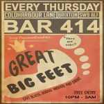 Great Big Feet Band (Live at Club 414) at Club 414, Brixton, London, SW9 8LF