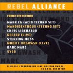 REBEL ALLIANCE at Club 414, Brixton, London, SW9 8LF