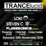 TRANCElucid - November at Club 414, Brixton, London, SW9 8LF