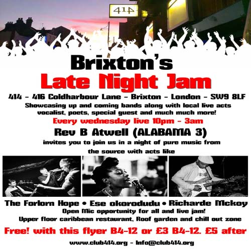 THE BRIXTON LATE NIGHT JAM