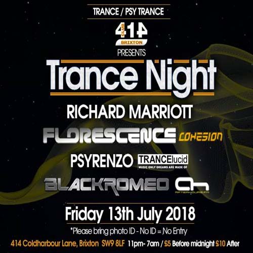 Club 414 Presents Trance/Psytrance Night